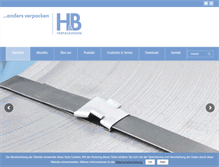 Tablet Screenshot of hb-verpackungen.de